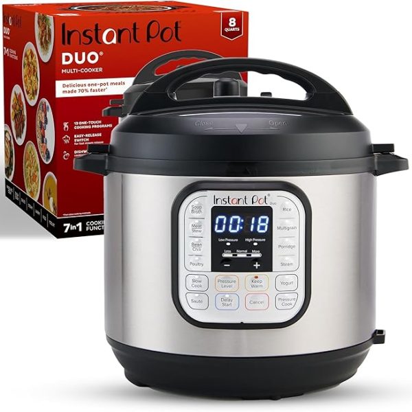 Instant Pot Duo 7-in-1 Electric Pressure Cooker, Slow Cooker, Rice Cooker, Steamer, Sauté