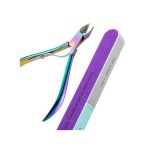 7pcs Colored Titanium Cuticle Scissors & Nail Care Tool Set