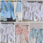 8 Piece Fleece Baby Receiving Set- white