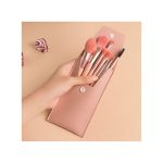 8 Pieces Convenient Cosmetic Brushes Beauty Tool Set-pink