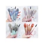 8 Pieces Convenient Cosmetic Brushes Beauty Tool Set-pink