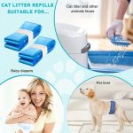 8 Rolls Refill Bags Compatible with Genie Easy Roll Signature Diaper Pail and Platinum Diaper Pail