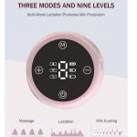 80ml Electric Breast Pump - 3 Modes 9 Levels , LED Display & 10 Milk Bags Included