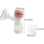 80ml Electric Breast Pump - 3 Modes 9 Levels , LED Display & 10 Milk Bags Included