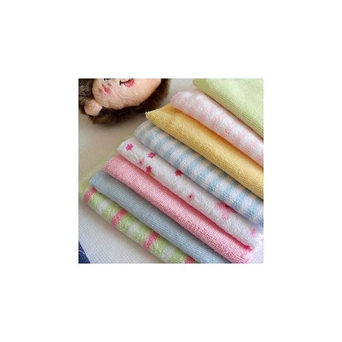 8Pcs Assorted Colors Infant Newborn Bath Towel,Wash Cloth