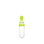 90ml Soft Silicone baby feeding bottle with spoon tip