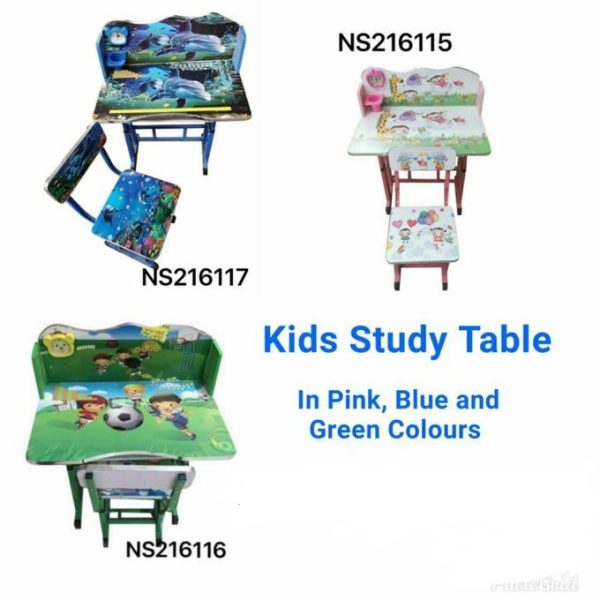 Adjustable Wooden Kids Study Table And Chair
