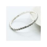 AIDAILU 5 Pcs Women Jewelry Set Rhinestone Wrist Watch + Bracelet - Silver