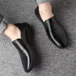 AIDAILU Men Leather Loafers & Slip-Ons Official/Casual Leather Shoes