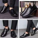 AIDAILU Men Leather Loafers & Slip-Ons Official/Casual Leather Shoes