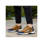 AIDAILU Men's Breathable Sneakers Casual Shoes Non-slip Comfort Sport - Brown