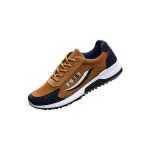 AIDAILU Men's Breathable Sneakers Casual Shoes Non-slip Comfort Sport - Brown