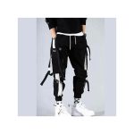 AIDAILU Men's Hip Hop Cargo Pants Casual Pants Chasseur Chino - Black