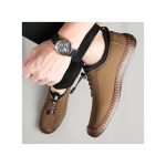 AIDAILU Men's Loafers & Slip-Ons Casual Soft Sole Shoes Business Oxford Shoes - Brown