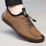 AIDAILU Men's Loafers & Slip-Ons Casual Soft Sole Shoes Business Oxford Shoes - Brown