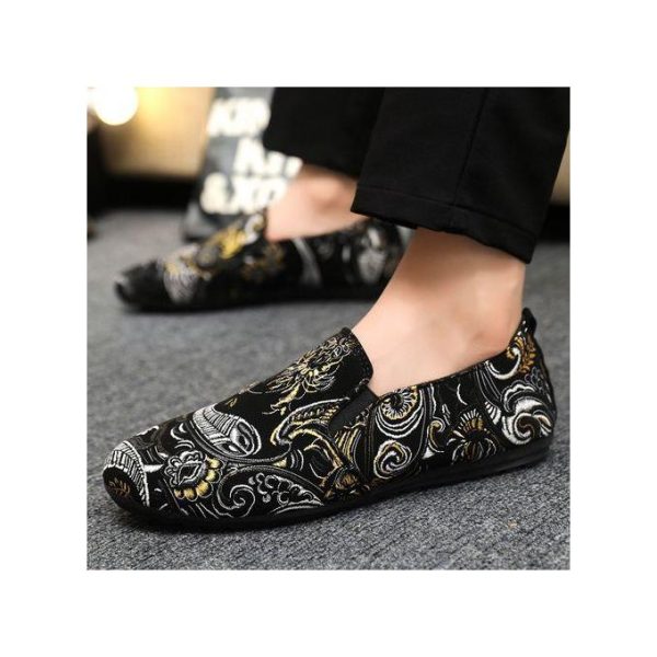 AIDAILU Men's Printed Loafers & Slip-Ons Casual Shoe - Multicolor