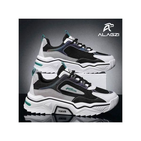 ALagzi 2025 Mens Casual Sci-Fi Warrior Shoes Running Sneakers - Black/Green