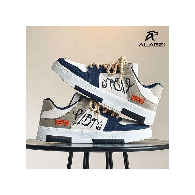 ALagzi Men's Trendy Casual Sneakers - White