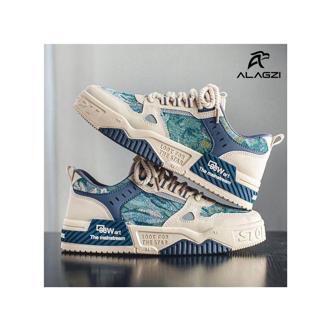 ALagzi New Young Fashion Trendy Board Shoes - Blue