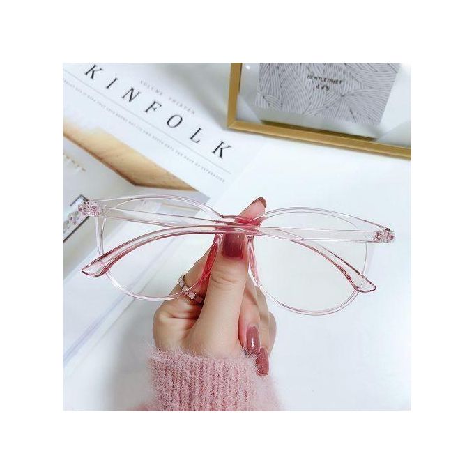 Anti Blue Light Computer Glasses For Anti Eyestrain UV400 Blue Light - Dark Pink