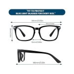 Anti UV Rays & Blue Light Glasses Unisex - Black