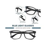 Anti UV Rays & Blue Light Glasses Unisex - Black