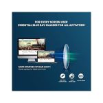 Anti UV Rays & Blue Light Glasses Unisex - Black