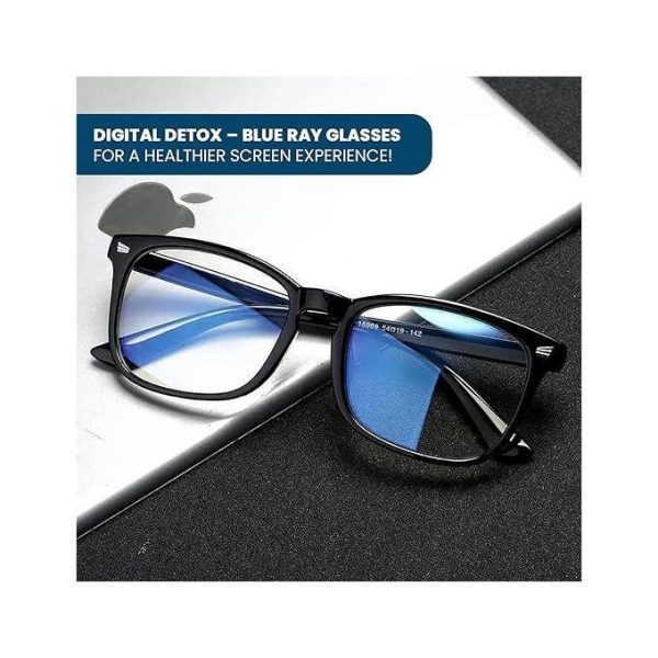 Anti UV Rays & Blue Light Glasses Unisex - Black