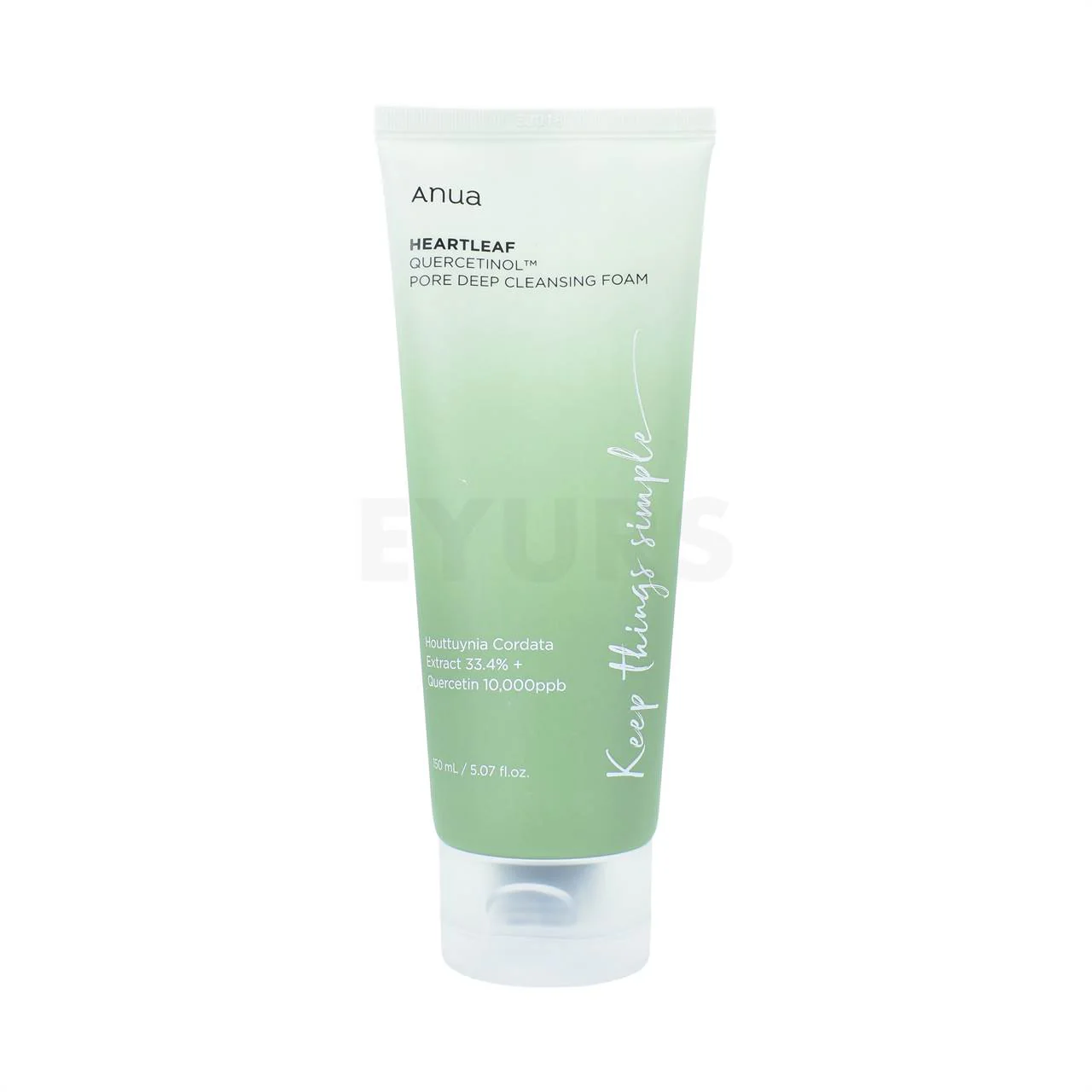 anua-heartleaf-quercetinol-pore-deep-cleansing-foam-150ml HEARTLEAF QUERCETINOL PORE DEEP CLEANSING FOAM 150ml - Image 1