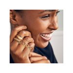 ARHANORY 10pcs/set Ladies Stacking Ring Set - Gold