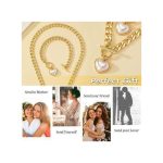 ARHANORY Ladies Necklace Bracelet Gold Jewelry Set