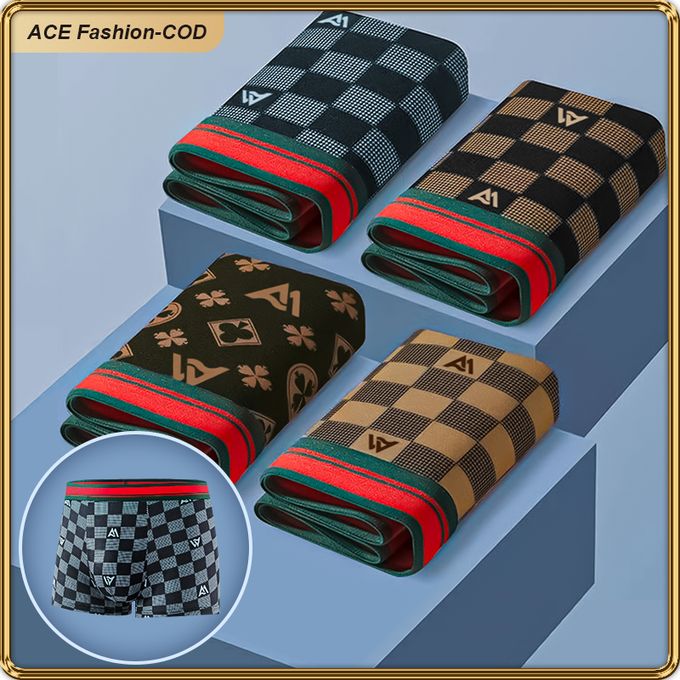 ASHION 2024 EU Sizes Men's Panties Underpant Underwear 4-piece