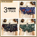 ASHION EU Sizes Men's Cotton Boxer Briefs 3-Pack - Breathable, Comfortable, Durable, Perfect Fit