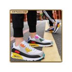 ASHION Premium Unisex Sneakers With Breathable Mesh PU Cushion Sole Anti-Slip Design