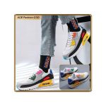 ASHION Premium Unisex Sneakers With Breathable Mesh PU Cushion Sole Anti-Slip Design