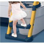 Baby Auxiliary Toilet Ladder Folding Seat For Kids Training