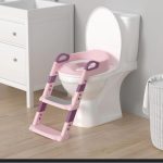 Baby Auxiliary Toilet Ladder Folding Seat For Kids Training