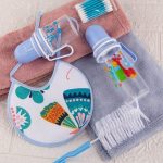 Baby bottle Feeding Gift Set With Two Baby Feeding Bottles in different sizes.