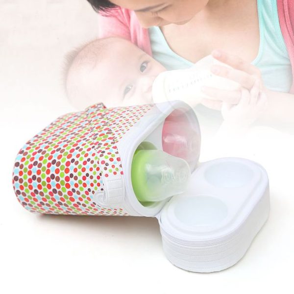 Baby Bottle Warmer+2Free Feeding Bottle Portable Thermal Bag