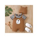 Baby Boy Fake 2pcs Short Sleeved Jumpsuit