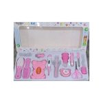 Baby Care Classy Baby Grooming Kit With A Clear Pouch - Pink(Big)