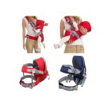Baby Carrier Ergonomic Carrier With Hood Front & Back - Red