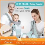 Baby Carrier Waist Stools Multifunctional Convertible Storage Bag- Green 0-36 Months