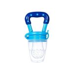 Baby Fruit Feeder Pacifier Teething Toys Fresh Food Feeder Infant Fruit Nipple Silicone Pouches For Toddlers Kids Boy Girl. Medium Sized Blue