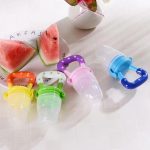 Baby Fruit Feeder Pacifier Teething Toys Fresh Food Feeder Infant Fruit Nipple Silicone Pouches For Toddlers Kids Boy Girl. Medium Sized Blue