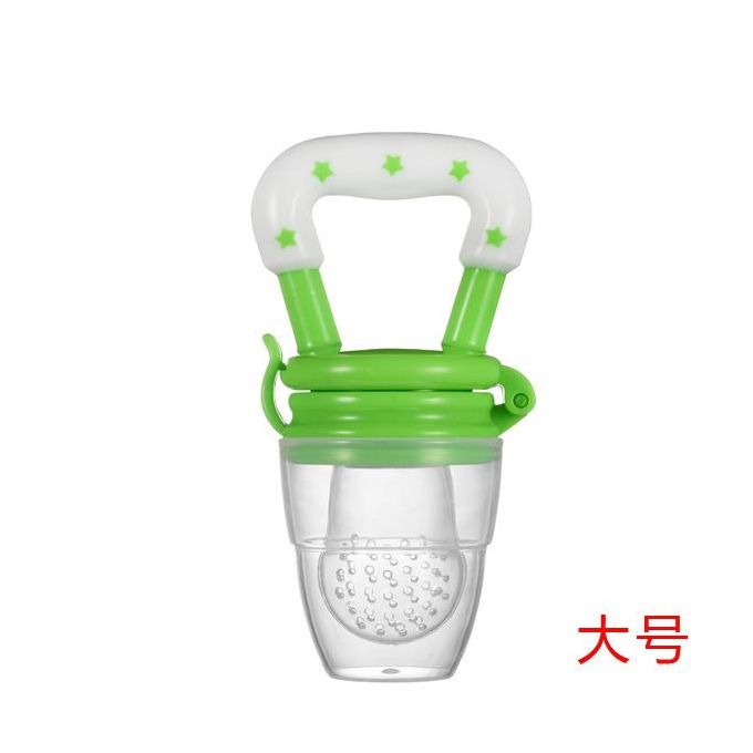 Baby Fruit Feeder/pacifier With Teether - Green