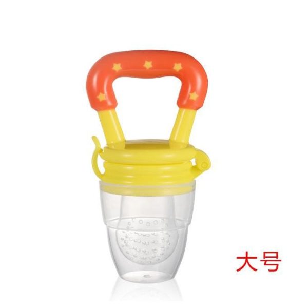 Baby Fruit Feeder/pacifier With Teether - Yellow
