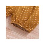 Baby Girls Letter Print Short Sleeve Bodysuit + Polka Dot Shorts + Headband