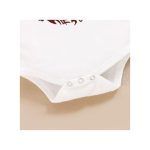 Baby Girls Outfit Set Letter Short Sleeves Bodysuit Polka Dot Shorts Headband