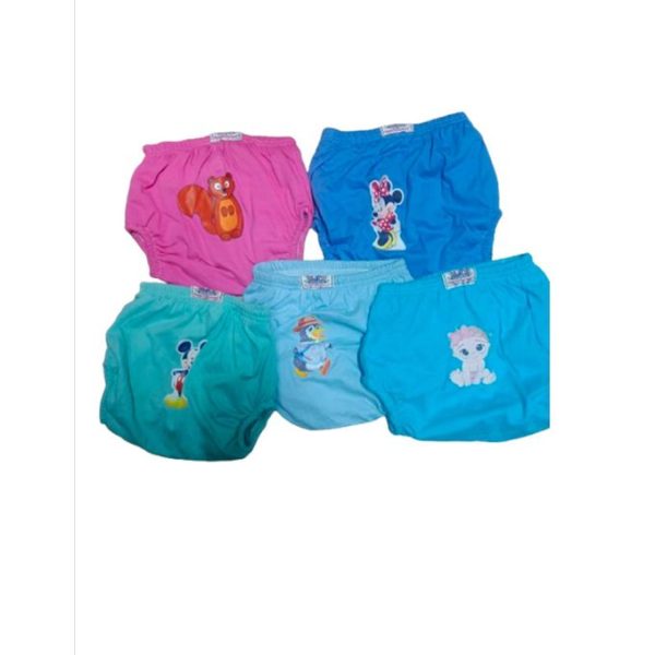 Baby Kids Pee Potty Toilet Training Pants Diaper 3 Pcs Antileakage (ASSORTED CARTOON DECORATION AND PATTERN )
